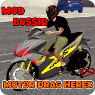 电机行驶的摩托车（Mod Motor Drag Herex Bussid）